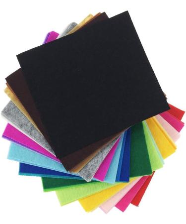 42pcs Assorted Color Felt Fabric Sheets 4x4 - DIY Craft Squares Nonwoven 1mm Thick - 10*10cm - Buy Online on GoSupps.com