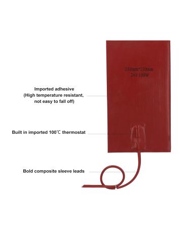 Buy 100W Waterproof Fuel Tank Heating Pillow - Fast Heating Silicone 230mm x 130mm (DC24V) | International Shipping - Buy Online on GoSupps.com