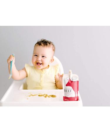 Serenity Kids Grass Fed Beef Baby Food Pouches with Kale & Sweet Potatoes - 6+ Months (12 Count) - Buy Online on GoSupps.com