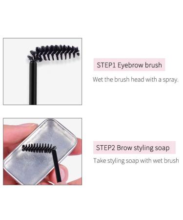 Sonew Colorless Eyebrow Soap Kit - 3D Makeup Gel & Brushes for Durable Fashionable Eyebrows | Eyebrow Styling Soap & Gel Wax - Buy Online on GoSupps.com