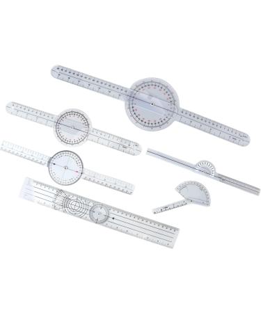 6PCS Medical Goniometer Set for Physical Therapists Home Use and Students Material Measures Joint Range of Motion Compact and Portable - Buy Online on GoSupps.com