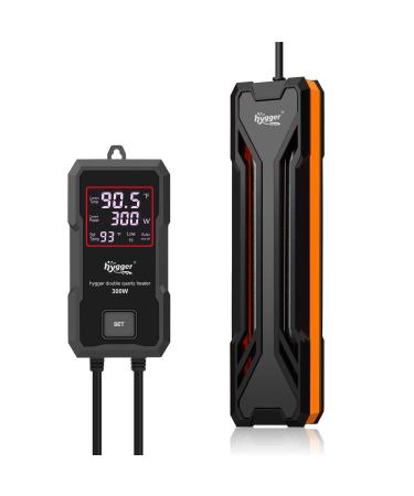 hygger Aquarium Heater 300W/500W/800W/1000W, Submersible Fish Tank Heater with Digital LED Controller and Intelligent Leaving Water Automatically Stop Heating System, for Freshwater and Saltwater 1000W for 130-260 Gallon - Buy Online on GoSupps.com