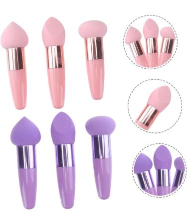 DRESSOOS 2 Sets Beauty Pen Mushroom Facial Sponge Beauty Kit Cosmetic Supplies Face Sponges Makeup Applicator Dry Foundation Sponge Brush Skin Friendly Beauty Egg Purple Travel Emulsion - Buy Online on GoSupps.com