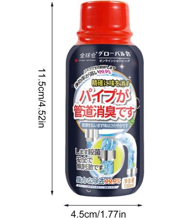 Sink Drain Cleaner - Powerful 100ml Tub Drain Cleaner | Bathroom Sink Drain Cleaner with Pleasant Fragrance for Kitchen Drain Tub Drain - Buy Online on GoSupps.com