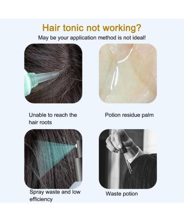 SYCOOVEN Scalp Applicator Comb - Hair Growth Oil Applicator & Massager for Scalp Treatment - Black - Buy Online on GoSupps.com