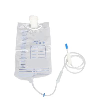 Penrux Clear silicone input bag set 3000 ml inlet cleaning bags with hose for intestinal cleaning with coffee and water intestinal set for at home