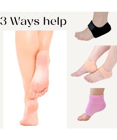 Buy Heel Cups Sleeves - Fabric Heel Cushions for Pain Relief | Support Plantar Fasciitis & Achilles Tendinitis | Men & Women - Large Blue - Buy Online on GoSupps.com