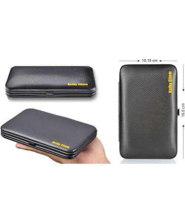 Manicure Set Nail Set Nail Clipper Kit Professional - Stainless Steel Pedicure Set Nail Grooming Kit of 15pcs with Case for Travel (Black/Yellow) - Buy Online on GoSupps.com