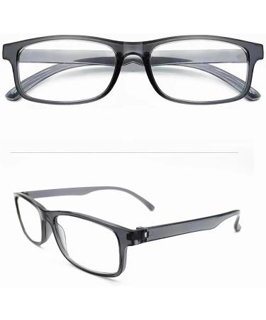 5 Pack Reading Glasses - Blue Light Blocking Anti UV Eyeglasses for Men & Women Lightweight 2.5x Magnification - Three Black & Two Grey - Buy Online on GoSupps.com