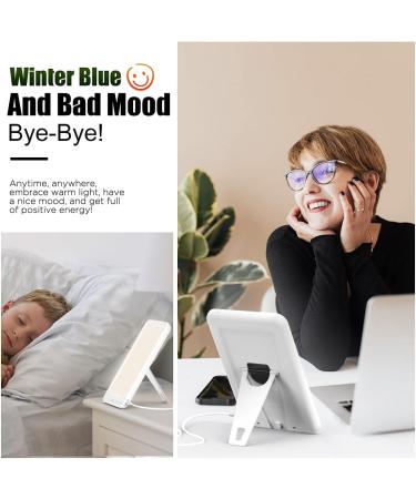 Onirri Light Therapy Lamp - UV-Free 10000 Lux Sun Lamp with Adjustable Brightness Timer and Memory Function 90 Rotatable Light for a Happy Life Home & Office Indoor Use White - Buy Online on GoSupps.com