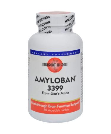 Mushroom Wisdom Amyloban 3399 - 180 Tablets