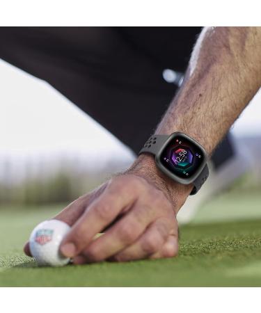 Maledan 4 Pack Sport Band Compatible for Fitbit Versa 3/Versa 4/ Fitbit Sense/ Sense 2 Bands Women Men Soft Wristband Replacement Accessories for Fitbit Versa 3/4 and Sense/ Sense 2 Smart Watch Band Coal Black/Red Black/ Navy White/ White Black L: 7.1"-8. - Buy Online on GoSupps.com