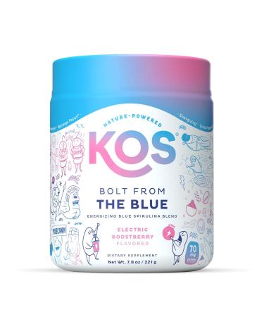 KOS Bolt from the Blue Energizing Blue Spirulina Blend Electric Boostberry Flavored 8.36 oz (237 g)
