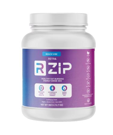 RETRA Cleanse Zip Canister - Vegan and Gluten Drink Mix - Beach Vibe (Mango Pineapple Flavor) Caffeine Free