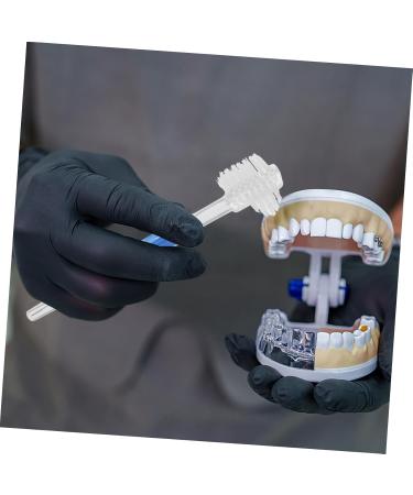 Partykindom 15 STK Prosthesis Brush - Three-Sided Toothbrush for Dentures & Prosthetic Cleaning | Double-Sided Heavy Tool for Optimal Oral Hygiene - Buy Online on GoSupps.com