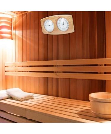 Flexman 2 in 1 Sauna Thermometer & Hygrometer - Wooden Double Digit Temperature & Moisture Monitor for Sauna Decoration - International Shipping Available - Buy Online on GoSupps.com