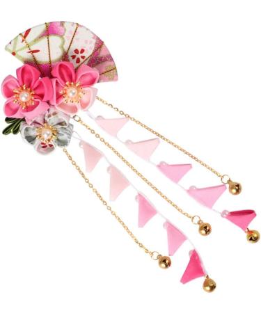Minkissy Flower Hair Clips Hair Barrettes Sweet Hair Pins Kanzashi Hair Clip Japanese Hair Pin for Girl Teens Kids Toddlers Bridal Women - Buy Online on GoSupps.com