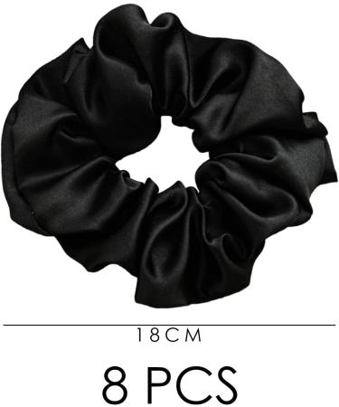 8 Large Hair Ties for Women Fabric High Elastic Hair Ties Simple Ponytail Ties Soft Elastic Hair Ties Simple and Elegant Large Hair Ties. - Buy Online on GoSupps.com
