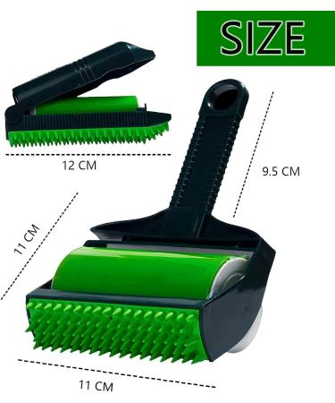 Reusable Sticky Lint Roller Stick It Roller Pet Hair Remover Washable Stick It Pro Roller for Couches Clothes Quilts Car Seats and Carpets Green - Buy Online on GoSupps.com