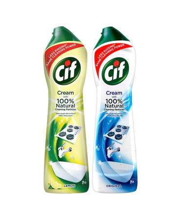 Cif Cleaner (Lemon and Original) 500ml Combo Set