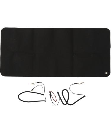 Earth of Yoga Mat Black Soft PU Ground Mat for Stress Relief & Anxiety Reduction | 30x68 cm | Perfect for Elderly | 5m Cable - Buy Online on GoSupps.com