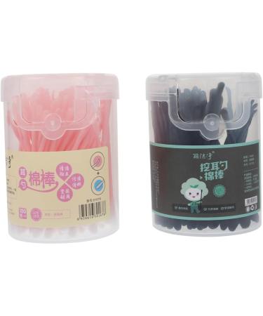 FOMIYES 200pcs Assorted Color Ear Wax Removal Tools Cotton Swabs Dual- Design for Safe Ear Cleaning for Home Use and Personal Care Random Style - Buy Online on GoSupps.com