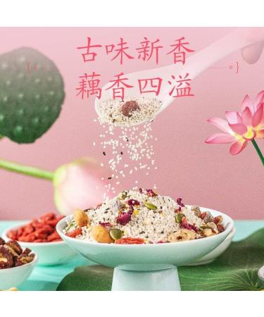 Rose Chia Seed Nut Lotus Root Noodle Soup Instant Brewed Breakfast nut Lotus Root Powder Soup Nutritious and Healthy Porridge (2 can) Coconut 1 count (Pack of 1) - Buy Online on GoSupps.com