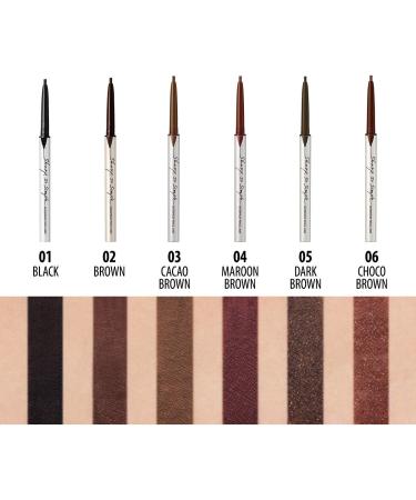CLIO Sharp So Simple Waterproof Pencil Eye Liner - Dark Brown (#5) | Micro Precision Tip, Long Lasting, Smudge-Resistant - 1 Count - Buy Online on GoSupps.com
