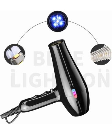 2000W Professional Hair Dryer Fast Hairdryer Powerful Constant Temperature Hair Dryer with Ionic Conditioning 3 nozzles with 2 Speed and 3 Heat Setting with Cool Shot Button Anti-frizz Low Noise - Buy Online on GoSupps.com