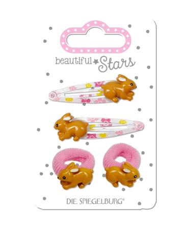Spiegelburg 14900 hair clip + hair tie rabbit beautiful Stars