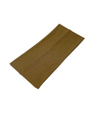WESTEND CHOICE Extra Wide Headbands 11cm Plain Stretchy Kylie Head Band Unisex Bandeau Headbands for Women & Men Soft Hairbands Yoga Bandana Headband (Brown)