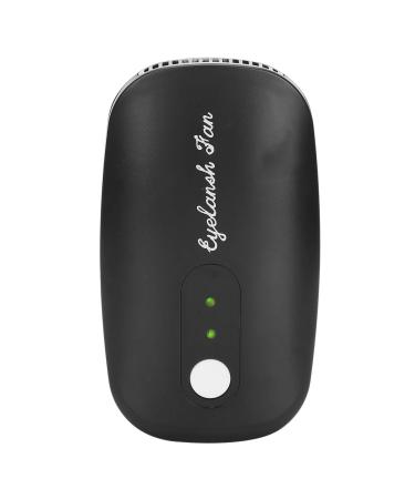 Hoset eyelash extension mulator portable mini eyelash dryer with a large air volume home use for beauty salon trips use outdoors for individuals (black)