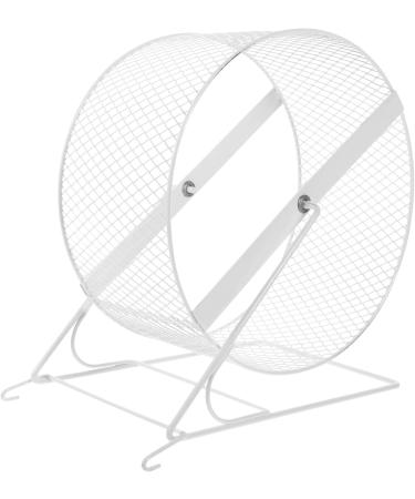 iplusmile Hamster Running Wheel - Chinchilla Sports Wheel for Exercise - Pet Cage Accessories in White - 32X19X36.5CM - Buy Online on GoSupps.com