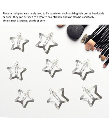 20 Pieces Star Hair Clips Silver Star Hair Clips Non-slip Hair Clip Accessories Five-Pointed Star Hair Accessories Metallic Hair Accessories - Buy Online on GoSupps.com