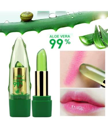 Aloe Vera Lipstick Set - Long Lasting, Moisturizing & Color Changing (3 Pcs) - Buy Online on GoSupps.com