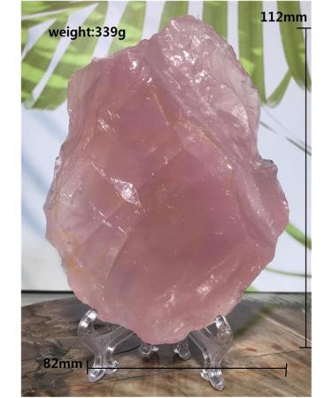Natural Crystal Rough Natural Raw Rose Quartz Crystal Freeform Specimen Pink Gemstone Rough Sample Ornament for Home Decoration - Buy Online on GoSupps.com