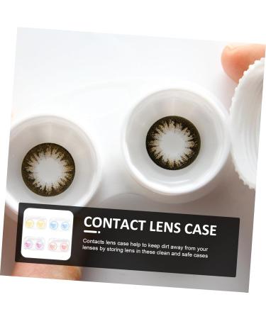 Partykindom 8-Pack Transparent Contact Lens Cases - Portable Storage Containers for Travel & Eyelid Solution - Buy Online on GoSupps.com