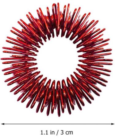 Magiclulu 12-Pack Hand-In-Hand Finger Massage Toy - Stress Relief Rings for Kids - Mini Vibrating Feather Game Set (2.8cm) - Perfect for Fun & Relaxation - Buy Online on GoSupps.com