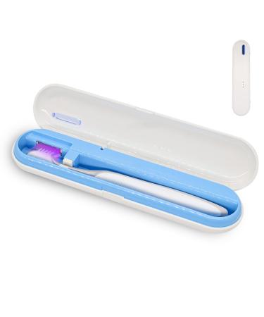 VAPTEC Toothbrush Covers,Portable Toothbrush Box Toothbrush Travel Case with U V Cleaning Light for Home and Travel(white)