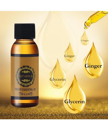 Abdominal Drainage Ginger Oil - Slimming & Lymphatic Massage Oil for Weight Reduction (30ml x 2) | Natural Ginger Essential Oil for Effective Massage Therapy - Buy Online on GoSupps.com