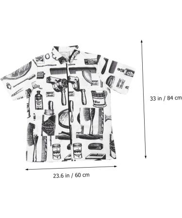 Mikinona Hair Cutting Technician in Hairdressing Overalls Vests for Women Men s Vest Womens Quilted Jacket Hairdresser Uniform Spa Robes Mens Overalls Short Sleeve Work Clothes White Fiber - Buy Online on GoSupps.com