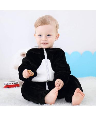 COOKY.D Unisex Winter Animal Hooded Baby Romper | Black Bird | 6-12 Months - Buy Online on GoSupps.com