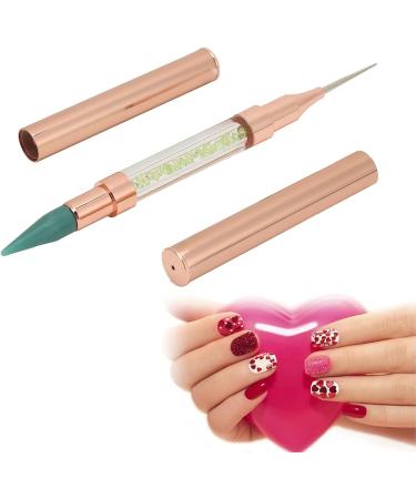 Buy Manicure Dotting Pen - Dual-Ended Acrylic Stainless Steel Tool for Rhinestones (Green) - International Shipping - Buy Online on GoSupps.com