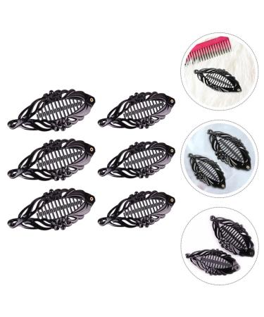 FRCOLOR Banana Hair Clips 6pcs - Flexible Hair Comb & Ponytail Holder for Women and Girls - Buy Online on GoSupps.com