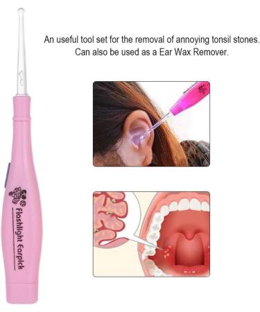 Petyoung Tonsil Stone Remover Tool LED Earwax Removal Stainless Steel Remover - Buy Online on GoSupps.com