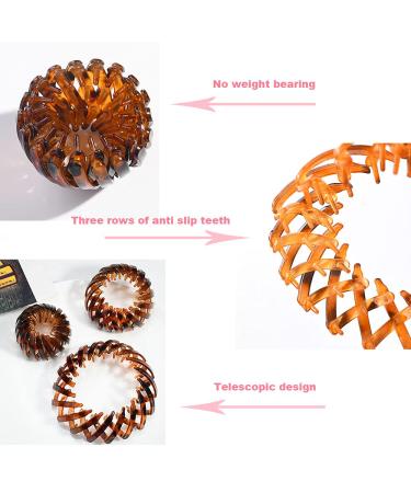 Vintage Bird Nest Hair Clips - 3 Piece Set | Geometric Ponytail Holders for Women | Expandable Hair Loops - International Shipping - Buy Online on GoSupps.com