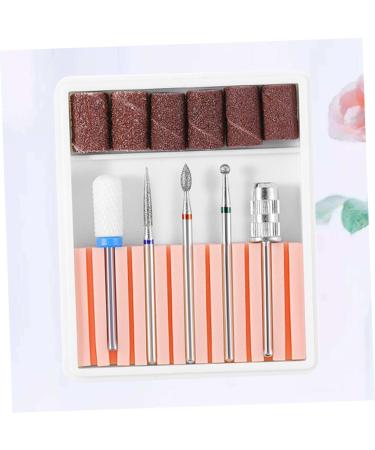 Housoutil 1 Set Nail Art Tool Nail Files for Gel Nails Cuticle Drill Bit Electric Nail File Sturdy Drill Bits Brocas Para Acrylic Nail Tools Polish Manicure Nail Drill Pink 6.5x5.5cm Pink - Buy Online on GoSupps.com