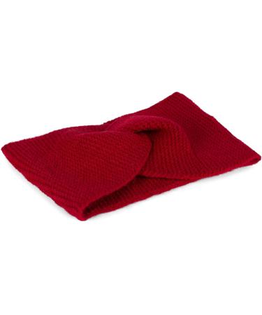 styleBREAKER Burgundy-Red Ladies Fine Knit Headband with Twist Knot | Warm Winter Hairband - Headband 04026047 - Buy Online on GoSupps.com