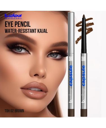 B.COLOUR PROFESSIONAL Automatic Kohl Pencil / 02 Brown PRO CAPSULE - Buy Online on GoSupps.com