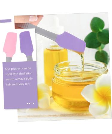 Adocarn Silicone Wax Spatula Set 4 Professional Hair Removal Accessories for Home & Salon Use - Buy Online on GoSupps.com